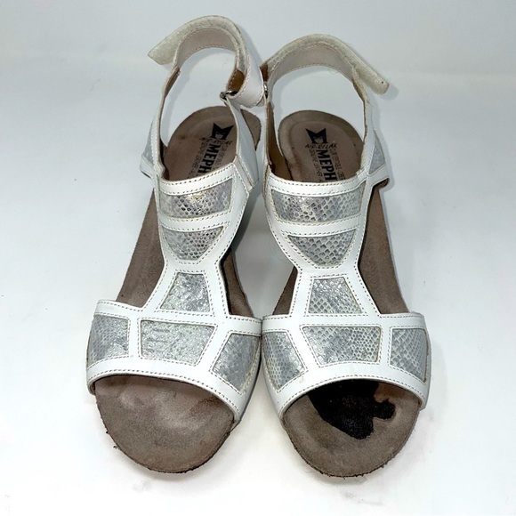 Mephisto White Leather Slingback Sandals – Size 38 (US 7.5–8) - Picture 2 of 11